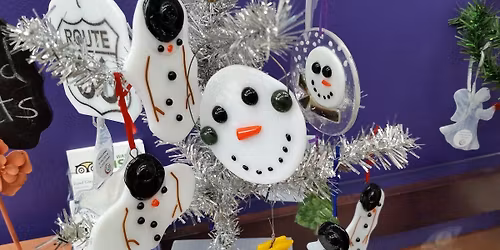 Make Fused Glass Snowmen