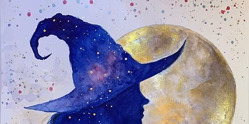 Watercolor Witch Moon