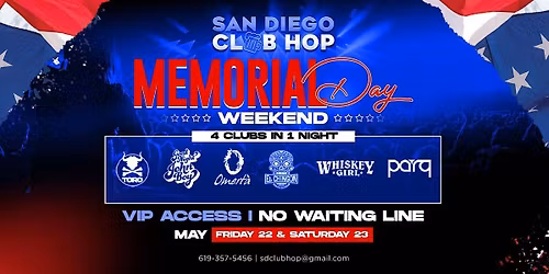 MDW 4 CLUBS IN 1 NIGHT FRIDAY MAY 22ND