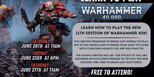Learn to Play Warhammer 40K 11th Edition