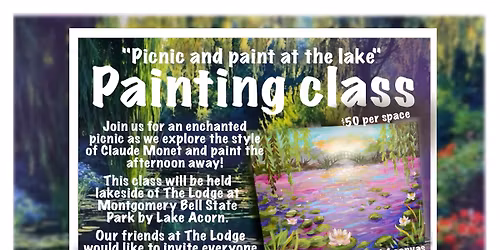 \u2728"Picnic and paint at the lake" Painting Class\u2728 