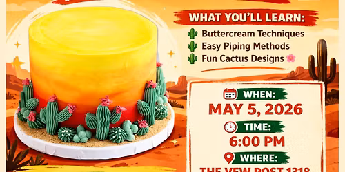 Prickly & Sweet: Cactus Cake Decorating Workshop 