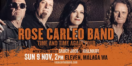 Rose Carleo Band - Sun 9th November 2025 - 2pm - ELEVEN, Malaga WA w\/ Hailmary & Saucy Jack