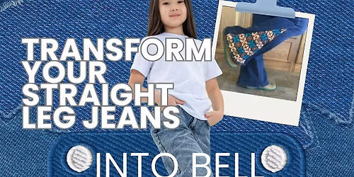 Transform your Straight Leg Jeans into Wide Leg\/Bell Bottoms