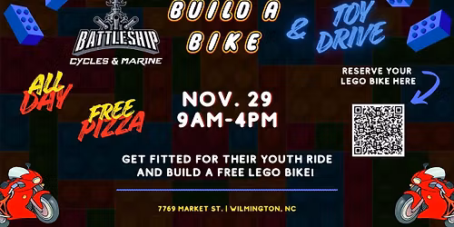 Battleship Build-A-Bike & Toy Drive