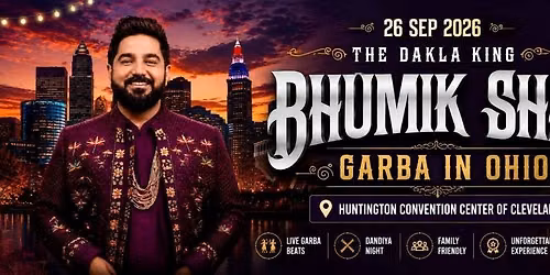 The Dakla King Bhumik Shah Garba in Ohio