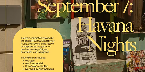 Patio Smoke Social: Havana Nights