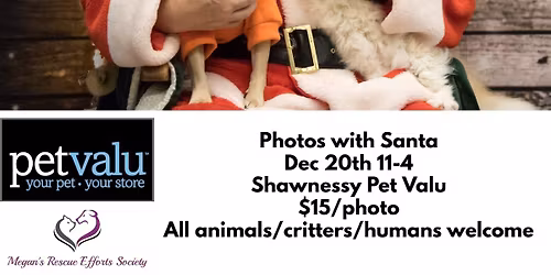 Photo's with Santa - In support of megan's Rescue Efforts