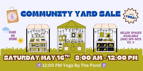 Community YARD SALE ...and YOGA!