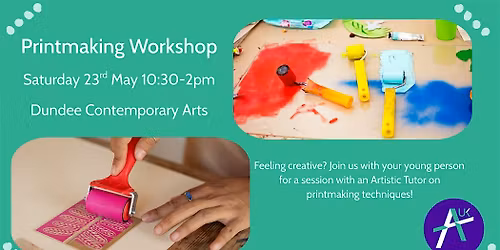 Printmaking Workshop for adopted young people