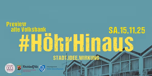 Preview Veranstaltung #H\u00f6hrHinaus - in der alten Volksbank