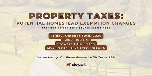 Property Taxes: Potential Homestead Exemption Changes