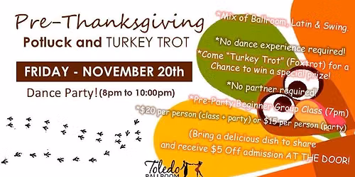 Pre-Thanksgiving Potluck Dance Party