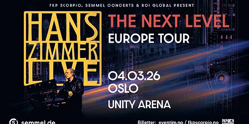 Hans Zimmer Live - The Next Level | Unity Arena | Pres. av FKP Scorpio