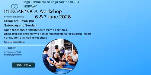 MINI IYENGAR YOGA RETREAT w\/Inga Zimbalista in Bodo, Norway