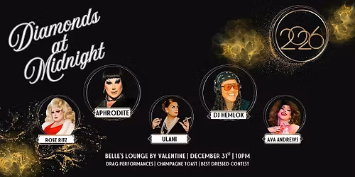 NYE at Belle\u2019s Lounge by Valentine Distillery