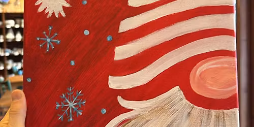 Christmas Gnome Kids Canvas Class