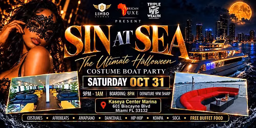SIN AT SEA : The Ultimate Halloween Costume Boat Party