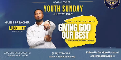Youth Sunday!