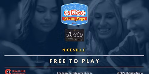 Weekly SINGO Music Bingo Nights at Brothers Kitchen - Niceville