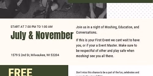 Woody's November Mosh and Social