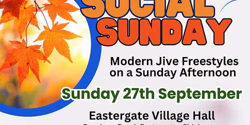 Social Sunday - Modern Jive Freestyles only a Sunday Afternoon 