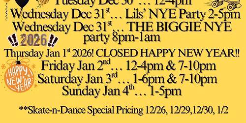 Holiday Break Skate-n-Dance