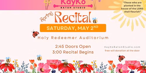 Spring Recital "Flourish @ KayKo!"\ud83c\udf3b