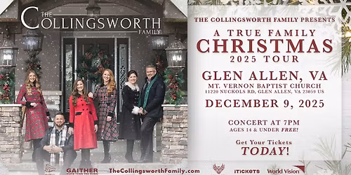 The Collingsworth Family "A True Family Christmas" Concert