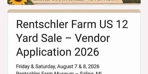 Rentschler Farm US 12 Yard Sale