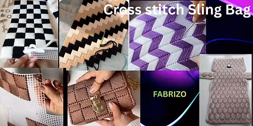 Cross stitch Sling Bag