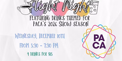 Flight Night Featuring Drinks Themed After PACA's 2026 Show Season