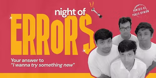 Tadgola's Night of Errors - LIVE cOmEdY