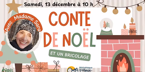 Conte de Noël avec Madame Sara (suivi d'un bricolage)
