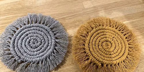 Macrame coaster workshop