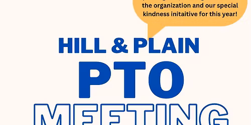HPS PTO Monthly Meeting & Special Guest: Cody from Kind Works