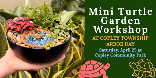 Mini Turtle Garden Workshop at Copley Township's Arbor Day