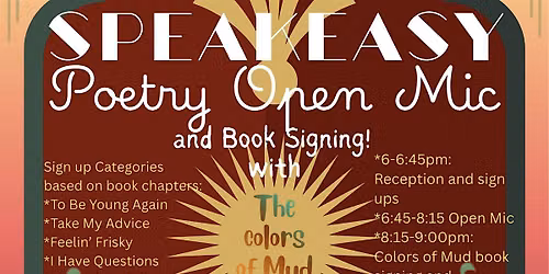Speakeasy Cosplay and Poetry Open Mic!