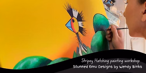 Stripey Hatching painting workshop\ud83c\udfa8 The exact moment a little legend cracked out of his shell. 