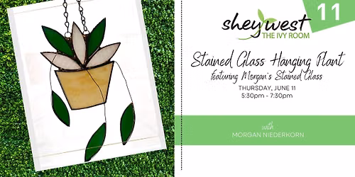 Stained Glass Hanging Plant