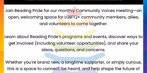 Community Voices with Reading Pride