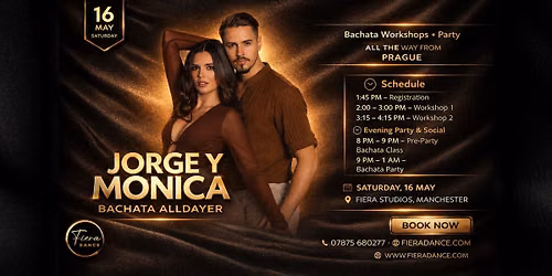 Bachata All Dayer with Jorge y M\u00f3nica (Madrid\/Prague)