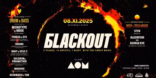 \u0411LACKOUT | 08.11 | Club DOM