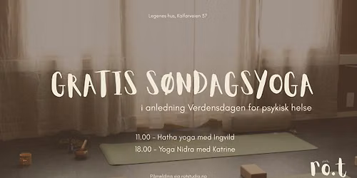 Gratis yoga - Verdensdagen for psykisk helse