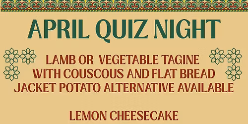 APRIL QUIZ NIGHT