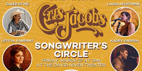 Cris Jacobs at City Winery - Boston