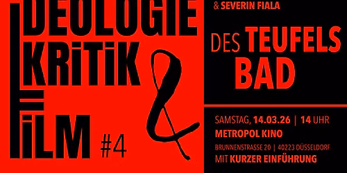 Ideologiekritik & Film 4: Des Teufels Bad