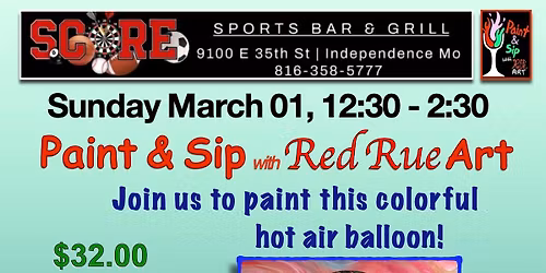 Paint & Sip with Red Rue Art