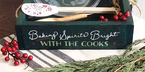 DIY GLASS ETCHING PIE DISH AND WOOD BOX WORKSHOP