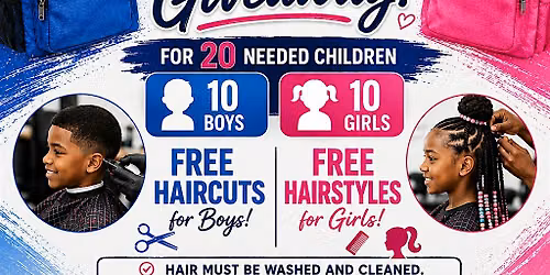 NRCI BACK-TO-SCHOOL BACKPACK, HAIRCUTAND HAIRSTYLE GIVEWAY